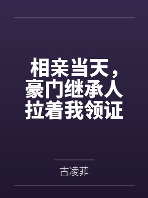 相亲当天豪门继承人拉着我领证免费观看封面