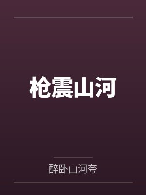 枪震山河封面