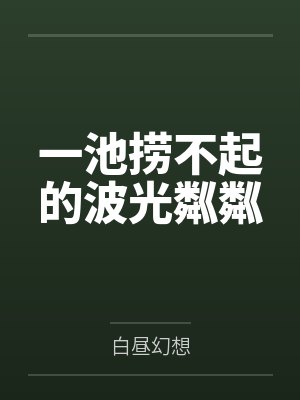 一池捞不起的波光粼粼封面