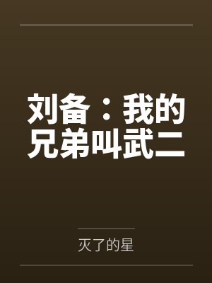 刘备:我的兄弟叫武二封面