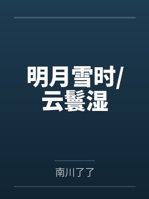 明月雪时/云鬟湿封面