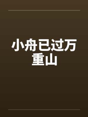 小舟已过万重山封面
