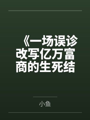 《一场误诊改写亿万富商的生死结局》封面