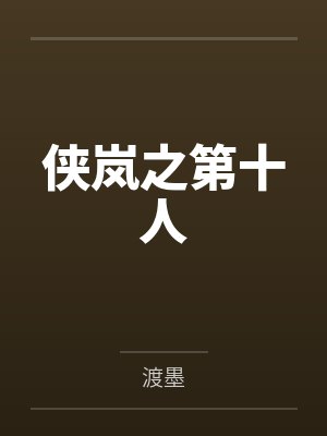 侠岚之第十人封面