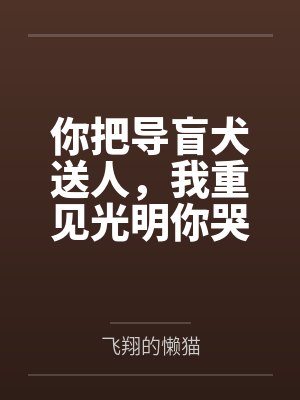 你把导盲犬送人，我重见光明你哭什么封面