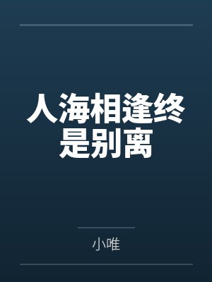 人海相逢终是别离封面