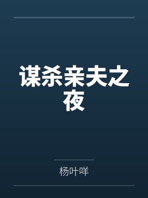 谋杀亲夫之夜封面