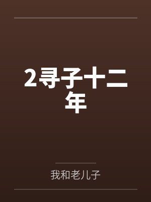 2寻子十二年封面