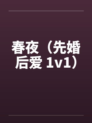 春夜（先婚后爱 1v1）封面