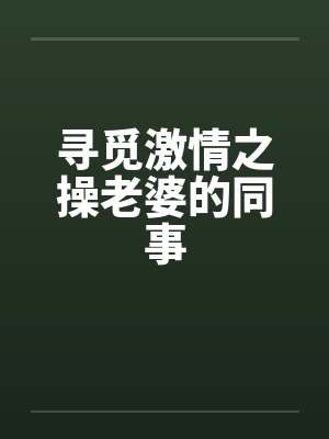 寻觅激情之操老婆的同事封面