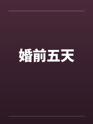 婚前五天封面