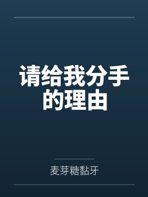 请给我分手的理由封面