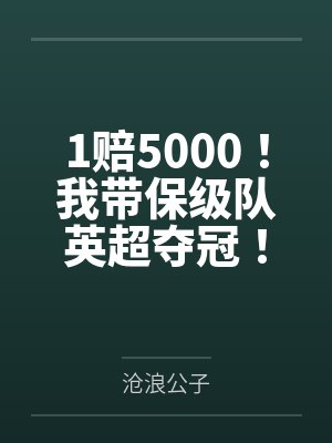1赔5000!我带保级队英超夺冠!封面